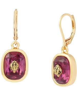 Kurt Geiger London Faux-stone Signature Eagle Drop Earrings - Pink