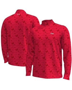 Under Armour Maryland Terrapins Gameday Armourfuse Half-zip Jacket - Red