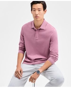 Alfani Mercerized Polo Shirt - Purple