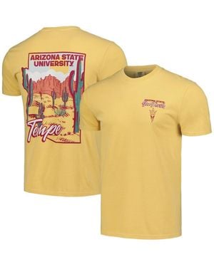 Image One And Arizona State Sun Devils Hyper Local Cactus State T-shirt - Yellow