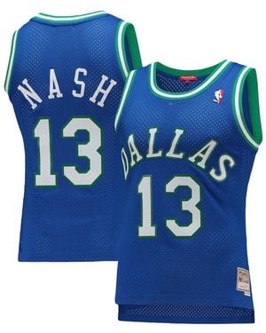 Mitchell & Ness Steve Nash Dallas Mavericks 1998-99 Hardwood Classics Swingman Jersey - Blue