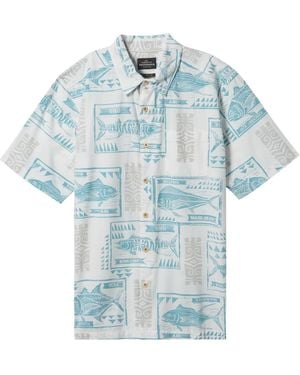 Quiksilver Block Fish Woven Shirt - Blue