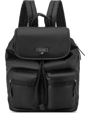 Nine West Jaren Large Flap Backpack - Black