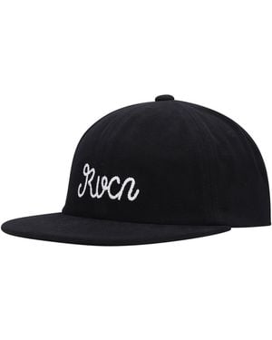RVCA Evan Mock Sorry Snapback Hat - Black