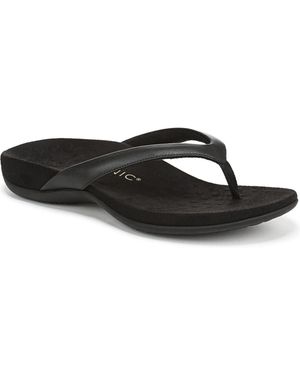 Vionic Dillon Thong Sandals - Black
