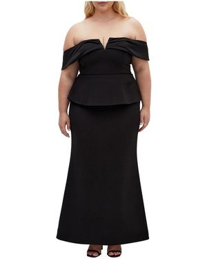 City Chic Plus Size Evangalista Maxi Dress - Black