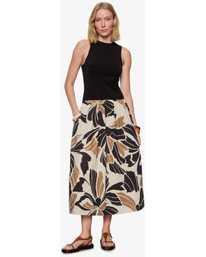 Sanctuary Sleeveless Crewneck Midi Dress - White
