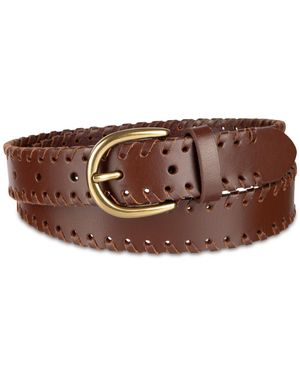 Levi's Laced-edge Casual Leather Belt - Brown