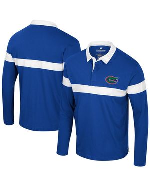 Colosseum Athletics Florida Gators Too Cool For School Long Sleeve Polo - Blue
