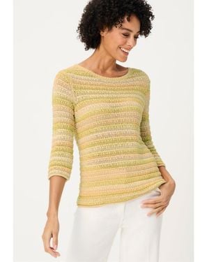 Olsen Ombre Stripe Sweater - Yellow