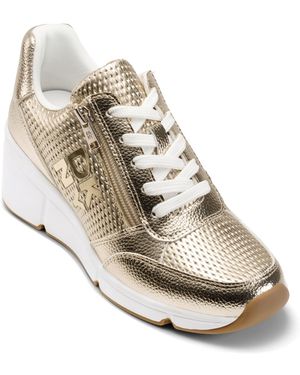 DKNY Sorvino Wedge Sneaker - Natural