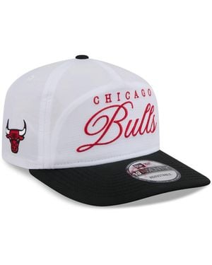 KTZ White/black Chicago Bulls 2025 Nba Draft On-stage Nylon 19twenty Adjustable Hat - Pink