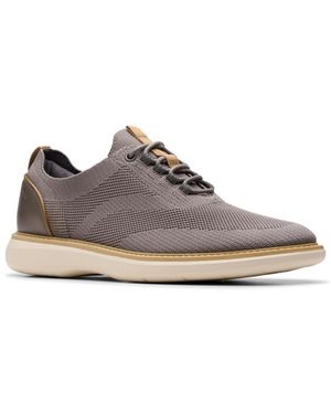 Clarks Collection Brantin Knit Shoes - Brown