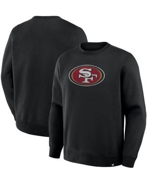 Fanatics San Francisco 49ers Legacy Relaxed-fit Distressed Sweatshirt - Black