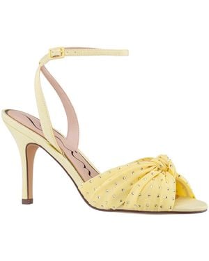 Nina Verdyna Ankle Strap Sandals - Metallic