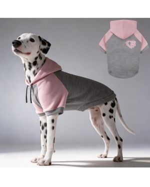 Aronkl Dog Hoodie Stretchy Warm Pet Sweatshirt - Gray