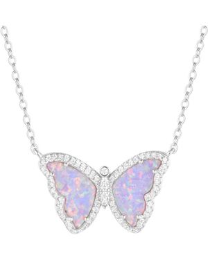 KAMARIA Butterfly Necklace - White