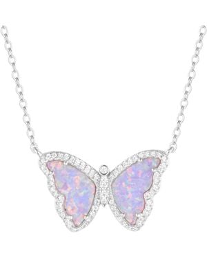 KAMARIA Butterfly Necklace - White