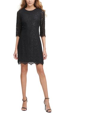 Kensie Lace Sheath Dress - Black