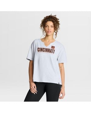 Fanatics Cincinnati Bengals Redzone Slub Boxy T-shirt - White