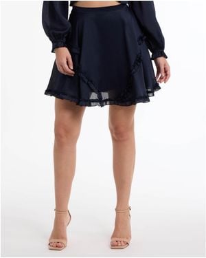 Bebe Yoryu Ruffle Skirt - Blue