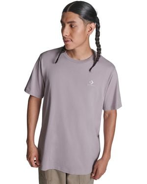 Converse Standard Fit Left Chest Logo T-shirt - Purple