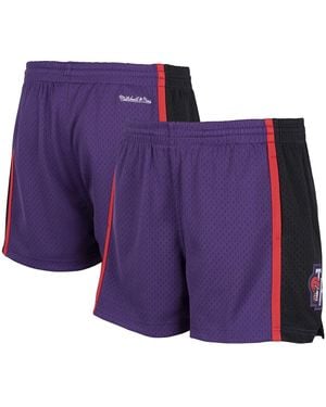 Mitchell & Ness Toronto Raptors Jump Shot Shorts - Purple