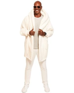 Jill Martin And Nba Breast Cancer Awareness Oversized Hooded Lounger - White