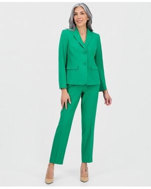 Le Suit Notch-lapel Mid-rise Pantsuit - Green