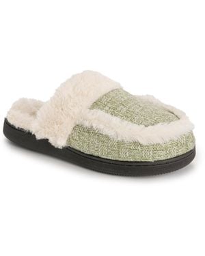 Muk Luks Matea Loafer Slide Slippers - White