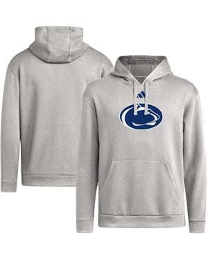 adidas Penn State Nittany Lions Primary Logo Fleece Relaxed-fit Hoodie - Gray