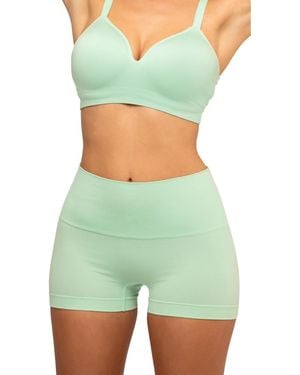 Underoutfit Smoothing At Waist Boyshort - Green