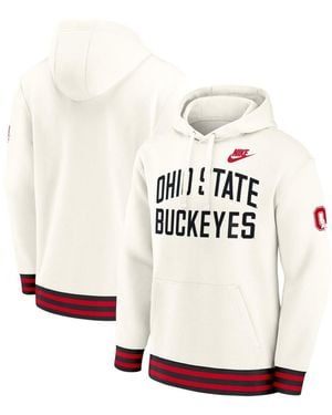 Nike Ohio State Legacy Retro Relaxed-fit Pullover Hoodie - White