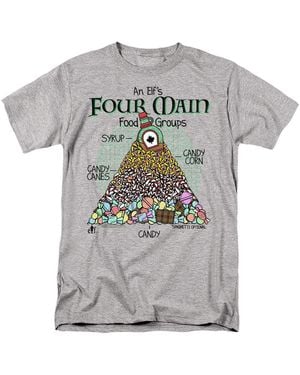 Elf Food Pyramid T-shirt - Gray