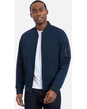 Calvin Klein Memory Flight Bomber Jacket - Blue