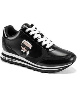 KARL LAGERFELD Meade Lace-up Sneakers - Black