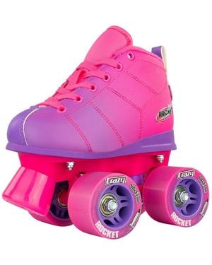 Crazy Skates Adjustable Rocket Roller Skates For Girls And Boys - Pink