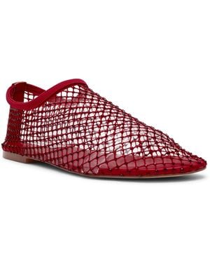 Steve Madden Mino Mesh Rhinestone Flats - Red