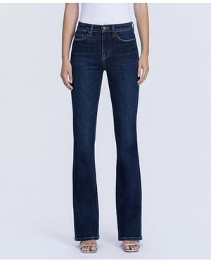 Flying Monkey High Rise Full Length Bootcut Jeans - Blue