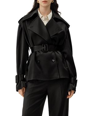 LILYSILK Serica Short Trench - Black