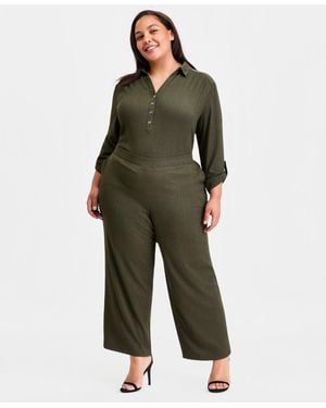 Anne Klein Essentials Plus Size Pull-on Pants - Green