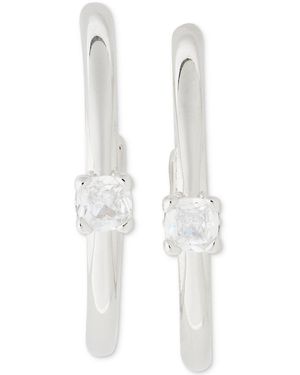 Kate Spade Little Luxuries Imitation Pearl Small Hoop Earrings - White