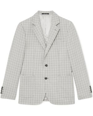 Reiss Canty Tailored-fit Houndstooth Single-breasted Blazer - Gray