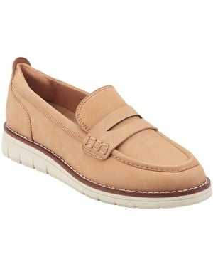 Rockport Adalee Slip-on Round Toe Loafers - Natural