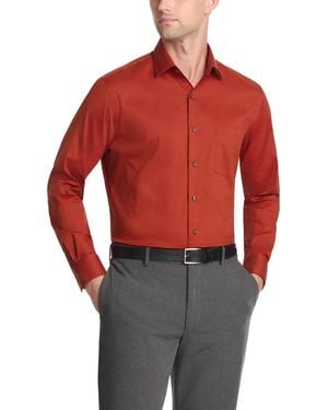 Van Heusen Regular Fit Everyday Defense Dress Shirt - Red