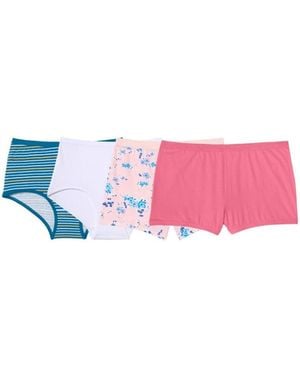 Comfort Choice Soft Cotton Brief/boy Short 4-pack - Pink