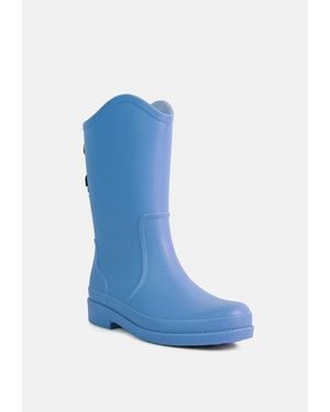 LONDON RAG Overcloud Stylish Rainboots - Blue