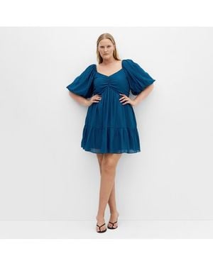 City Chic Marcy Dress - Blue