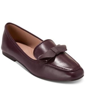 Cole Haan Payson Soft Bow Slip On Loafers - Brown