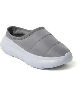 Dearfoams Ontario Slip-on Clog With Regnr8 - Gray